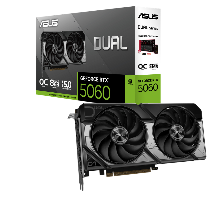 ASUS DUAL GeForce RTX 5060 OC 8GB GDDR7