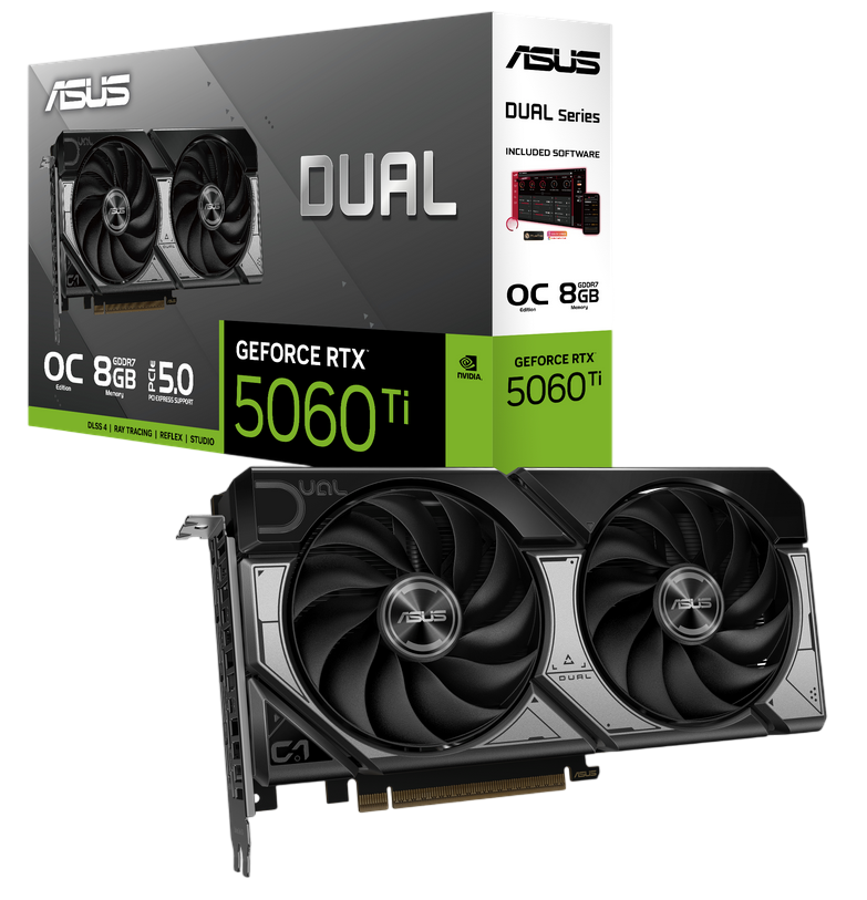 ASUS DUAL GeForce RTX 5060 Ti OC 8GB GDDR7