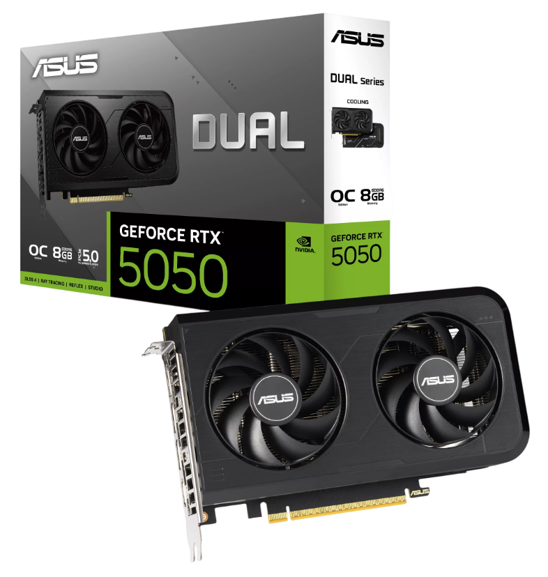 ASUS DUAL GeForce RTX 5050 OC 8GB GDDR6