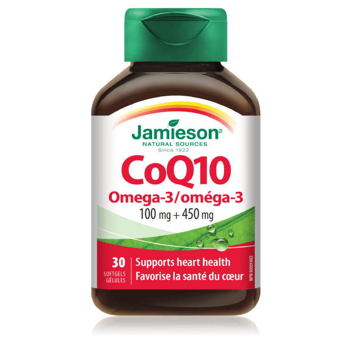 JAMIESON Коензим Q-10 so Omega3 x 30 капсули