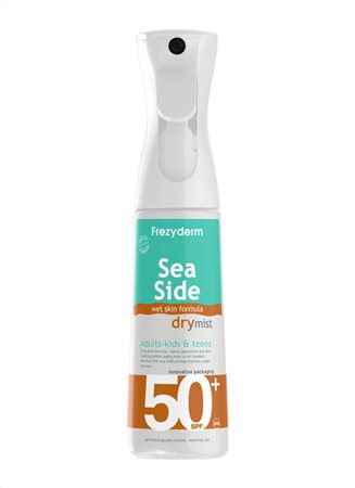 FREZYDERM Sun Sea Side Dry Mist Спреј за заштита од сонце со многу висок заштитен фактор СПФ 50+, 300 мл