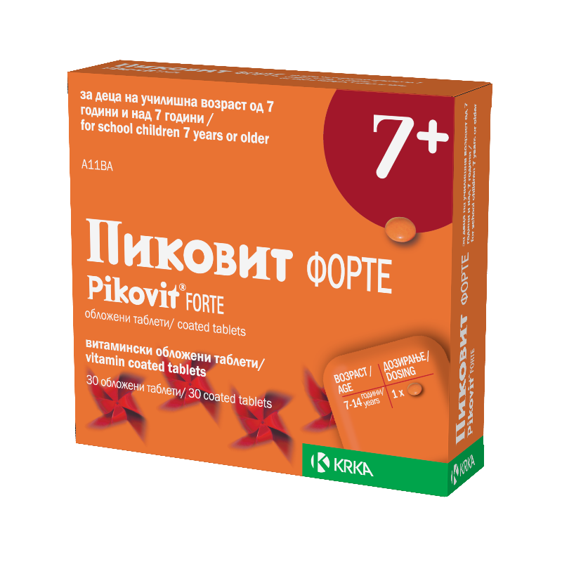 PIKOVIT 7+ forte филм обложени таблети x 30