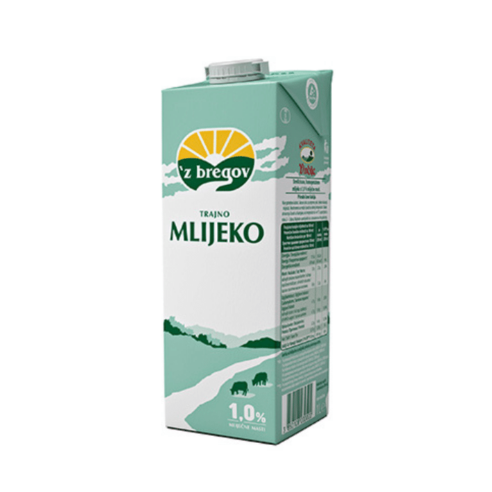 ЗБРЕГОВ – МЛЕКО 1% 1 Л