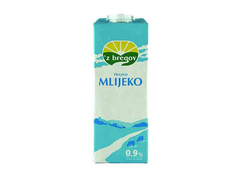 ЗБРЕГОВ МЛЕКО 0.9 % 1 Л ЛАЈТ