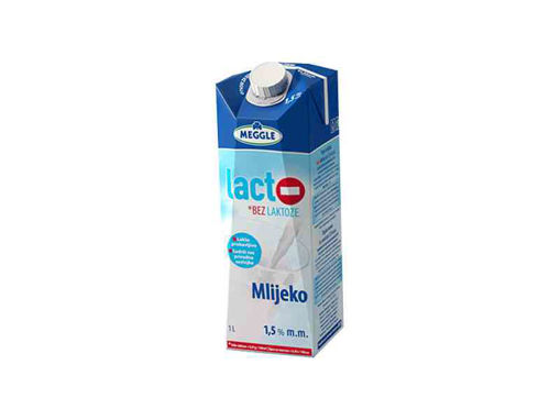МЕГЛЕ МЛЕКО БЕЗ ЛАКТОЗА 1,5% 1 Л
