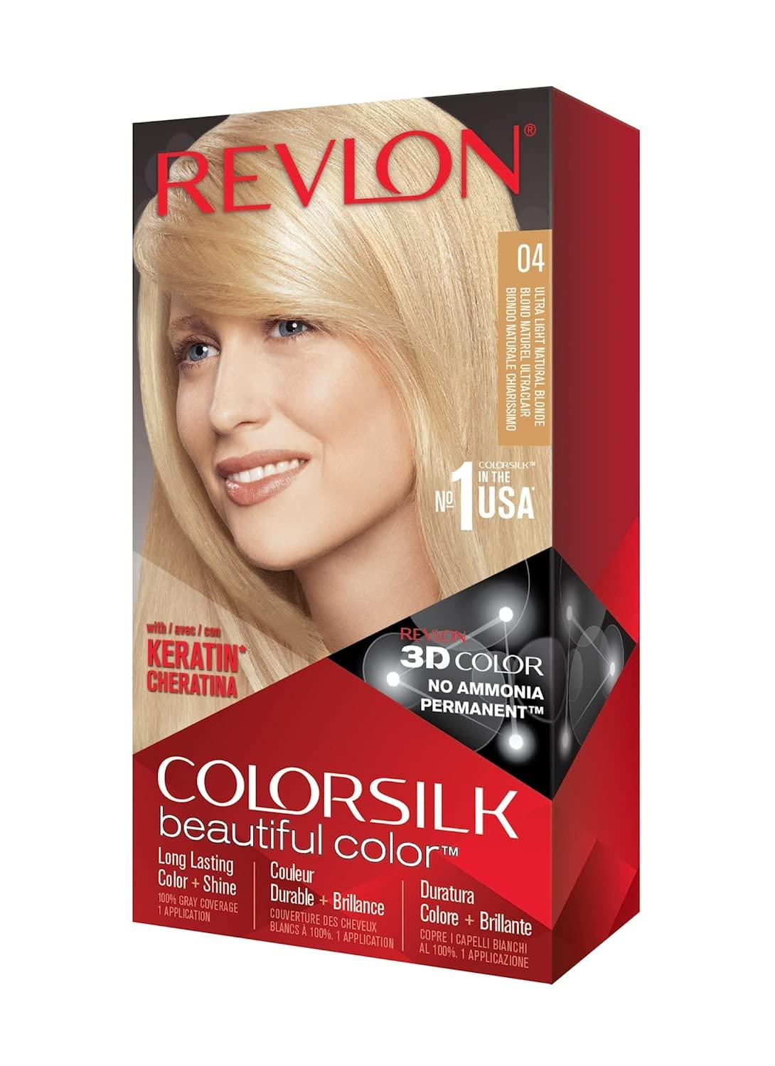 REVLON Ultra Light Natural Blonde Фарба за коса без амонијак, број 4