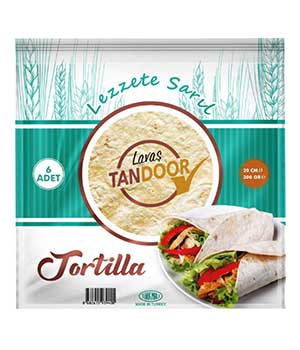 ТАНДООР ТОРТИЉА 25 ЦМ 6 / 1 390 Г ЗИП