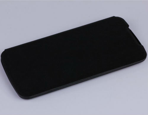 Flip Case for DOOGEE X6 / X6 Pro Leather Black + Tempered Glass