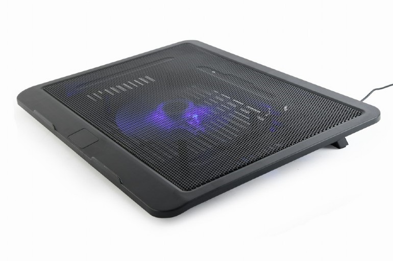 Notebook Stand Gembird up to 15.6"/1x120mm LED Fan/Black