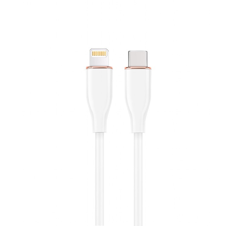 Cable USB 2.0 Type C to Lightning 1.5m Gembird Silicon White
