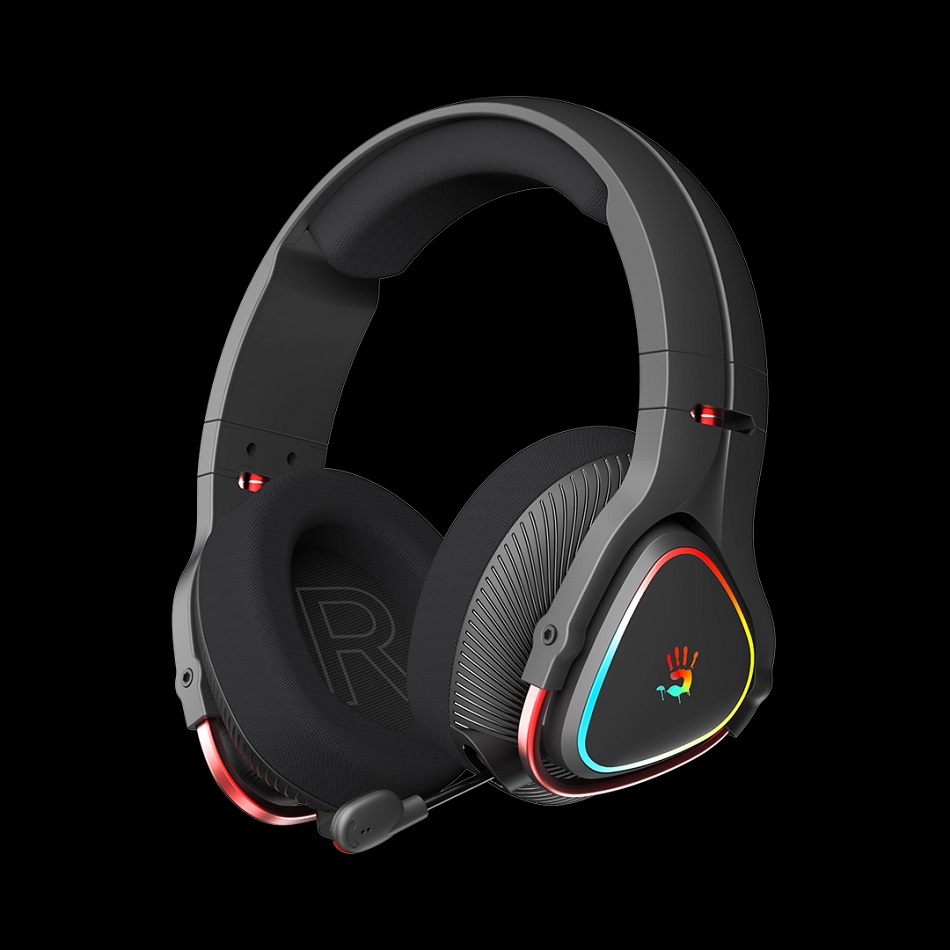 Headphones A4 MR720 Bloody Gaming RGB Wireless/Bluetooth Black