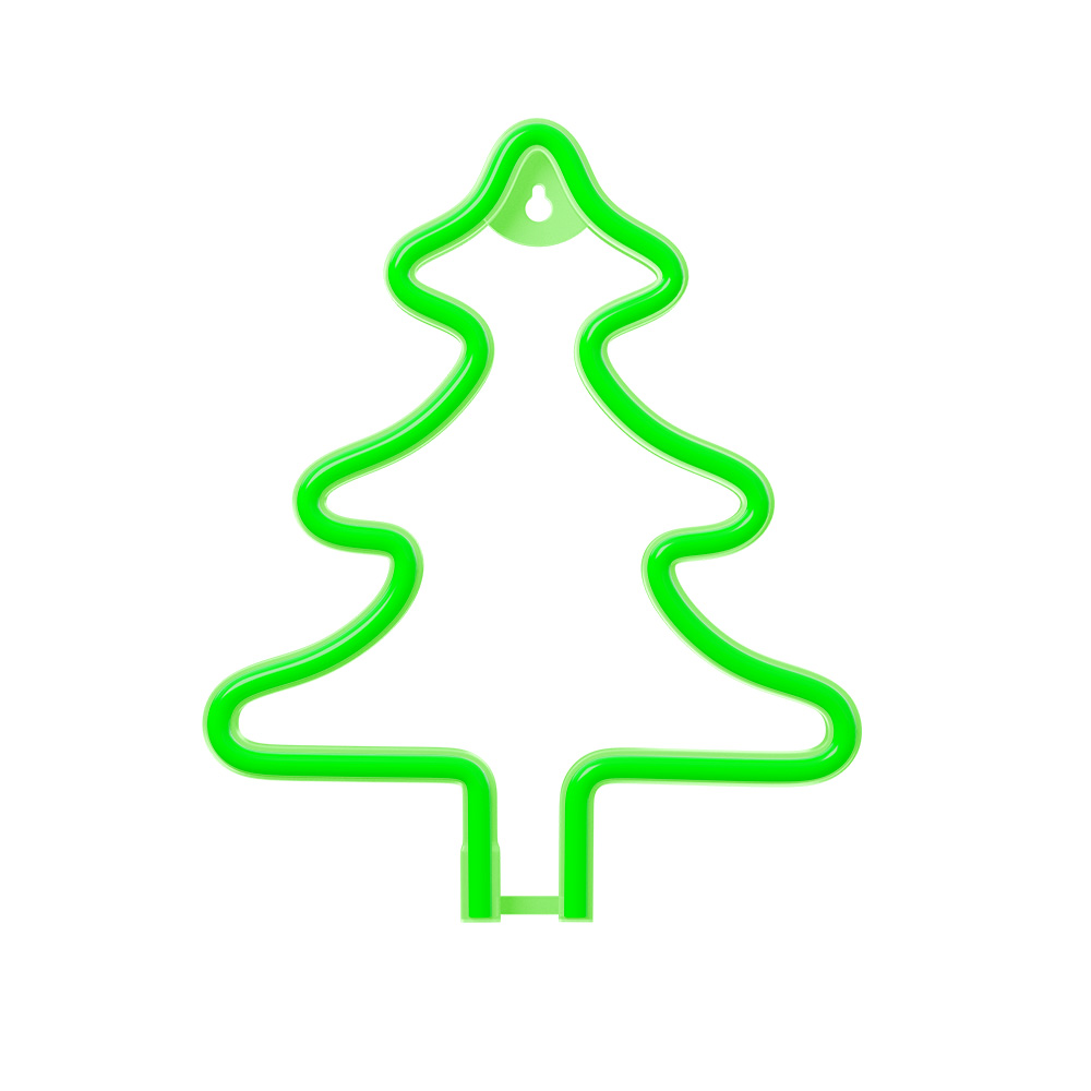 Wall LED Lights Neon Christmas Tree FLNE16 Green