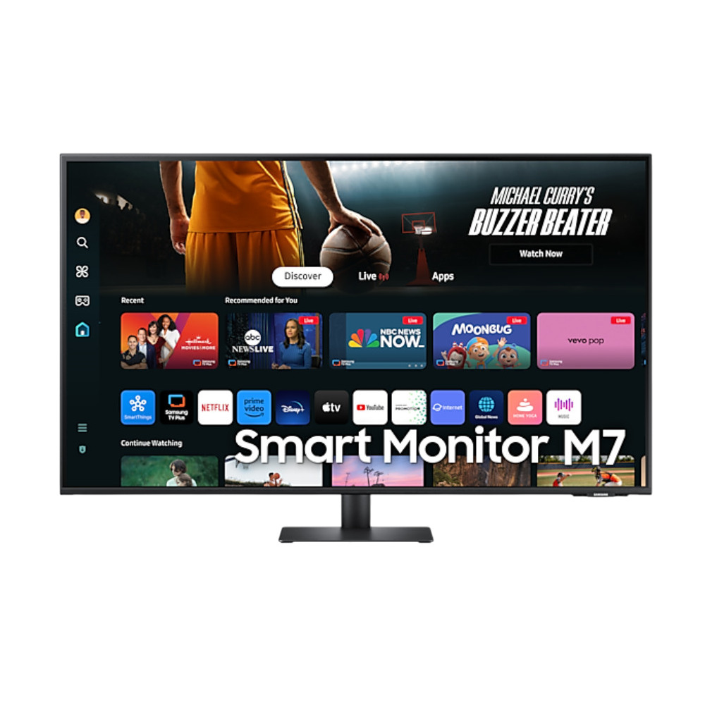 Monitor 43" Samsung LS43FM702UUXDU SMART M7 M70F Vision AI 4K ,HDMI,USB,Type-C,PD65W,Tizen,WiFi,BT