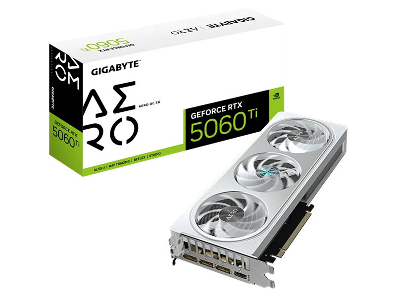 Gigabyte GeForce RTX 5060 Ti AERO OC 8GB GDDR7 HDMI/3xDP/DX12U/PCIe 5.0/WINDFORCE 3X