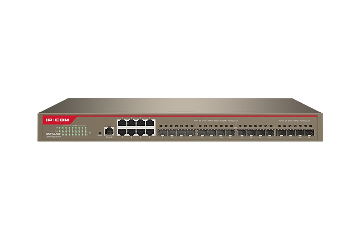 IP-COM Switch 8port Gigabit + 16xSFP + 1xConsole Layer 3 Managed G5324-16F