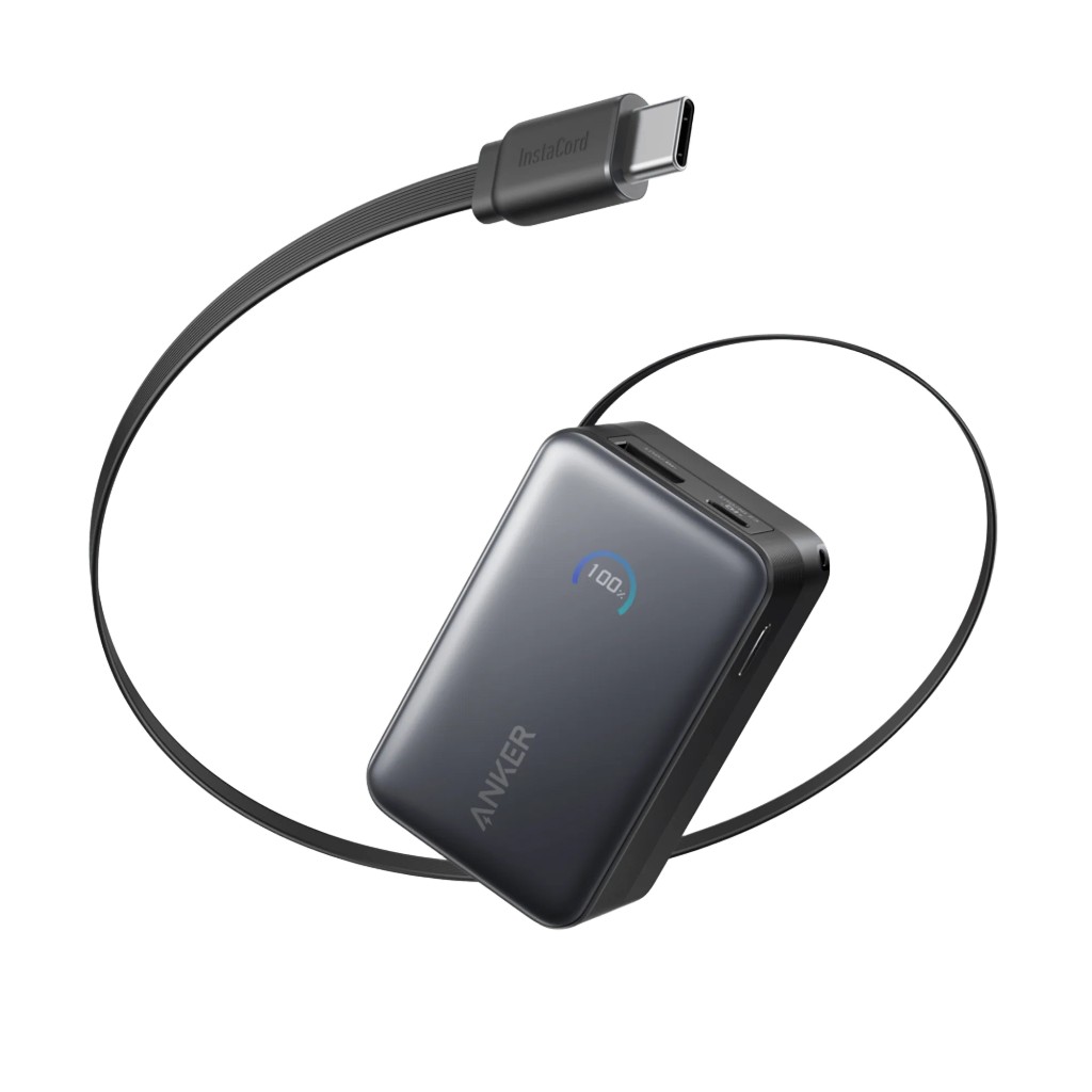 Power Bank Anker Nano 10K 45W (Built-In Retractable USB-C Cable)