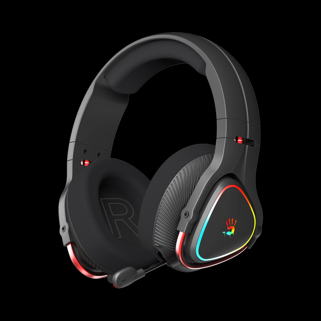 Headphones A4 MR710 Bloody Gaming RGB Wireless/Bluetooth Black