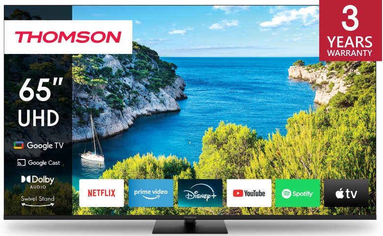 TV THOMSON 65UG5C14 65" UHD Google TV Frameless