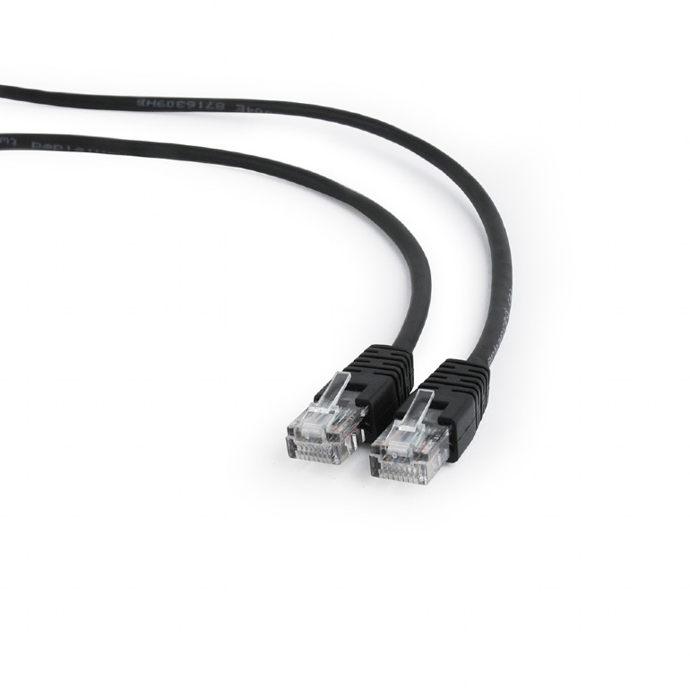 Patch Cable 1m Cat5e Black Gembird