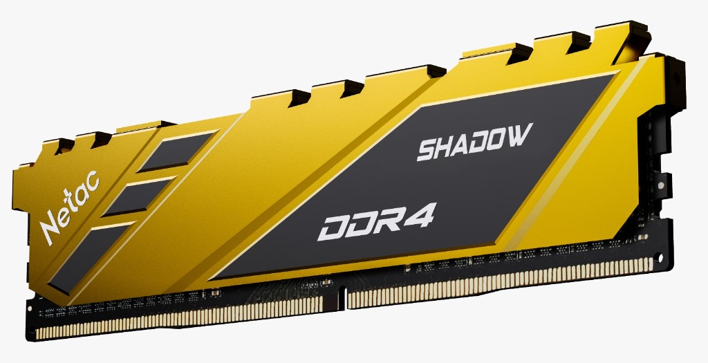DIMM 16GB DDR4 3200Mhz Netac Shadow Yellow CL16