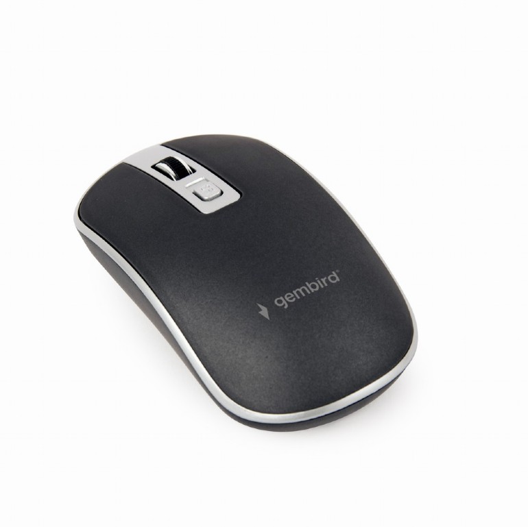 Mouse Gembird Wireless MUSW-4B-06 Optical 1600DPI Black/Silver