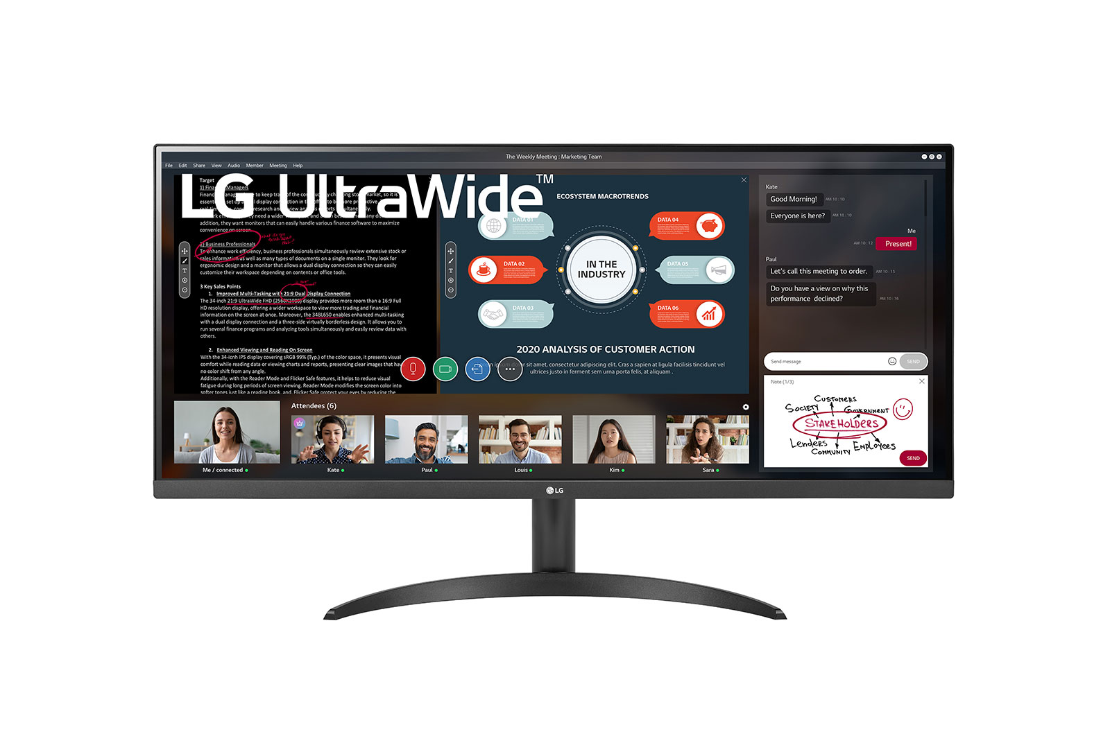 Monitor 34" LG 34WP500-B IPS , 2560 x 1080 UWFHD, 2xHDMI,FreeSync, Tilt