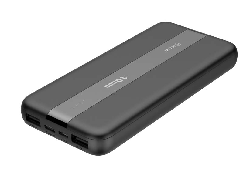 Power Bank Tellur PBC103 10000mAh Dual USB + Type-C + Micro USB Black