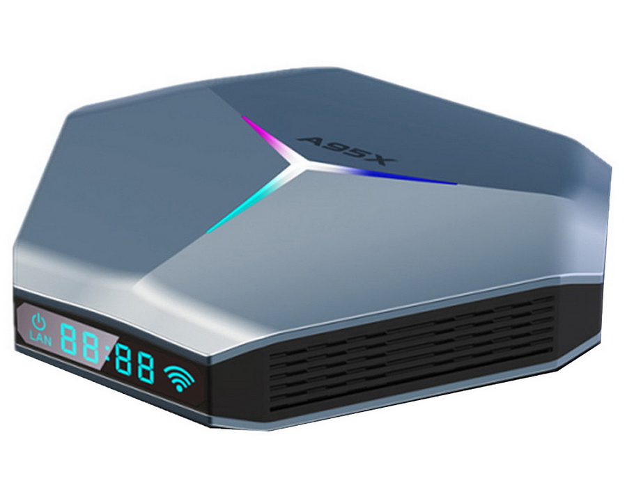Android Smart TV Box A95X Quad S905X4 2.0GHz/4GB/128GB/2K*4K/5G WiFi/BT/LAN/Remote/A11