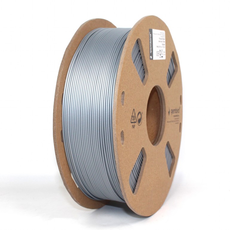Filament for 3D Printer PLA PLUS 1.75mm Gembird Silver