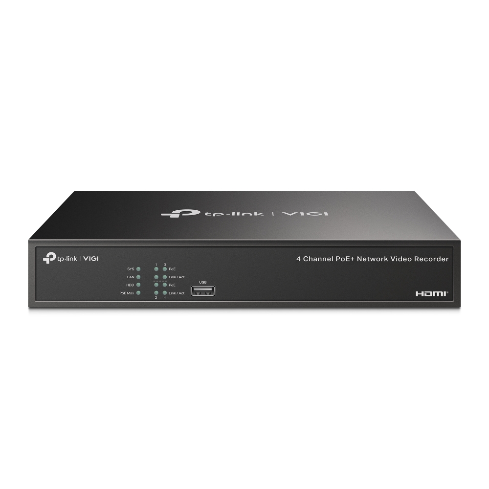TP-Link 4K Network 4 Channel POE DVR VIGI NVR1004H-4P