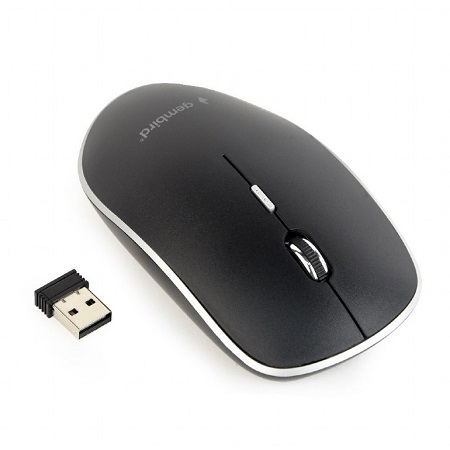 GEMBIRD MUSW-4B-01 WIRELESS OPTICAL MOUSE 1600DPI BLACK