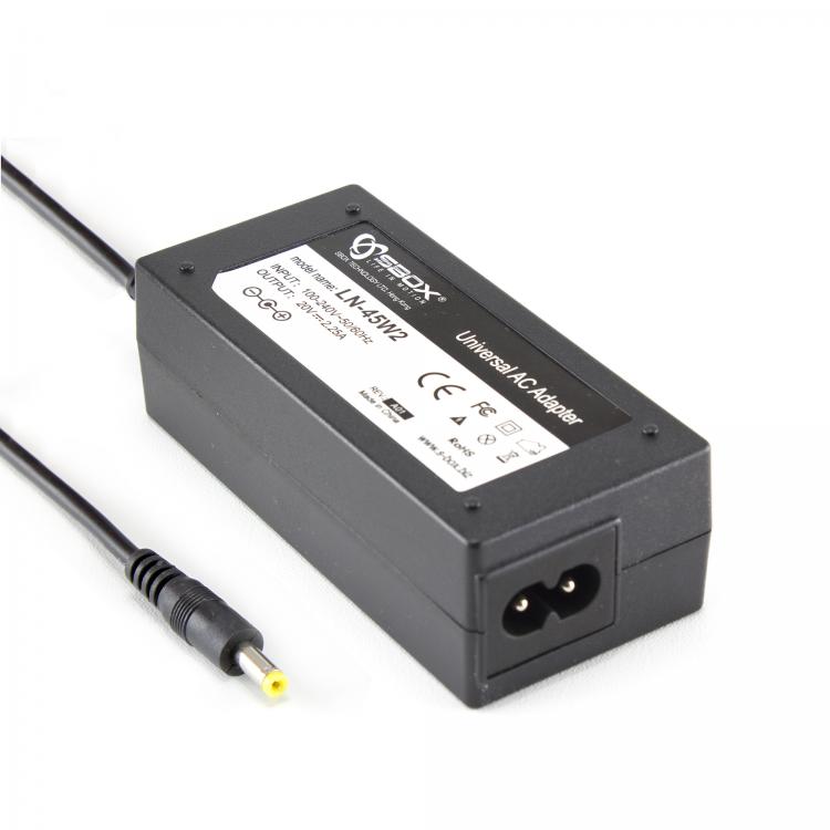 Notebook Power Adapter SBOX for Lenovo 45W 20V/2.25A 4.0/1.7mm Round Compatible