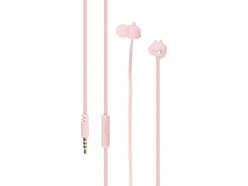 Earphones Tellur Pixy w/Microphone Pink Carrying Case