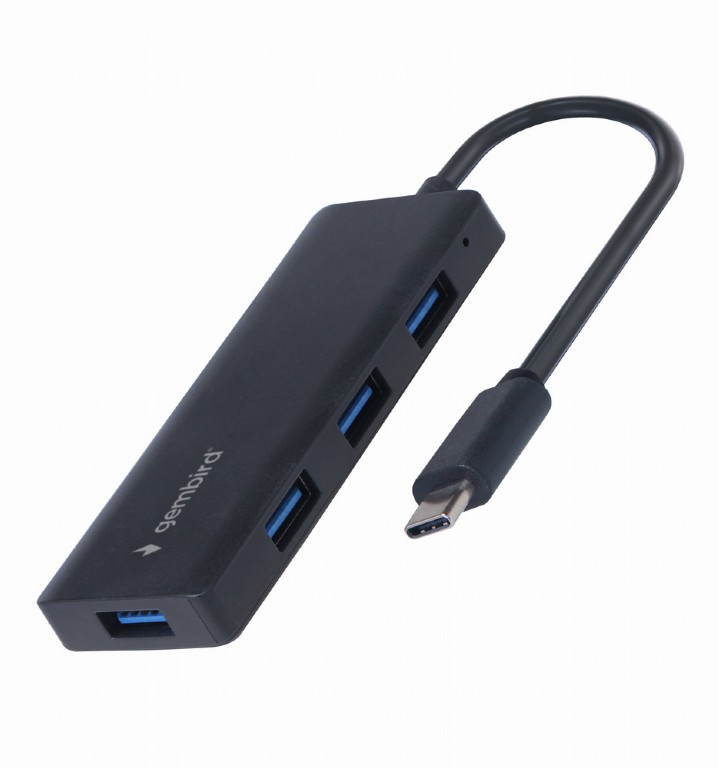 USB HUB Type-C 4-Port Gembird 4 x USB 3.1 Black