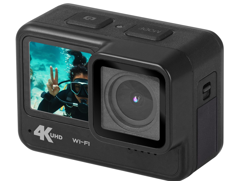 Action Camera Trevi Go 2600 4K 2xDisplay Waterproof Black