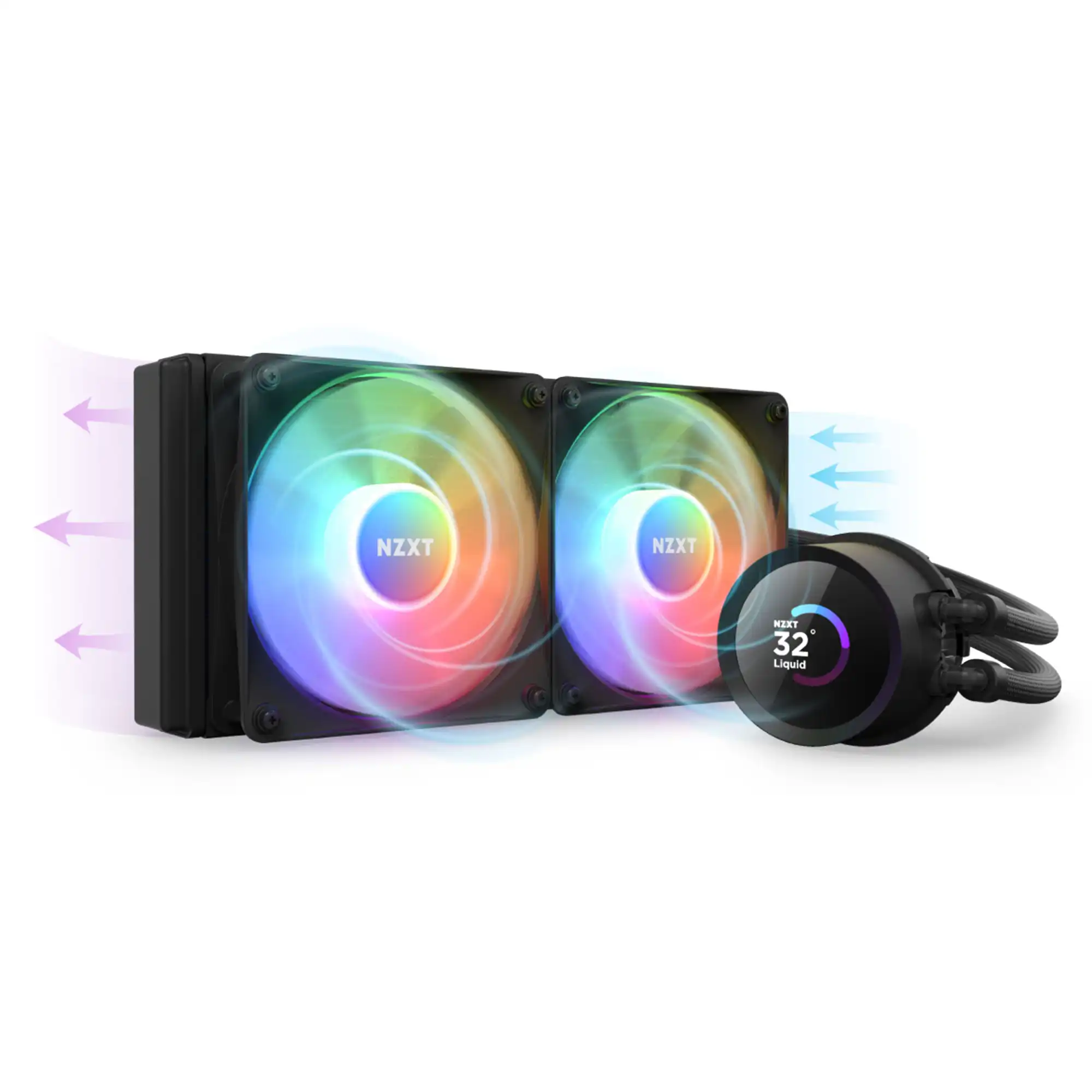 Cooler Liquid NZXT Kraken 280 RGB LCD Black