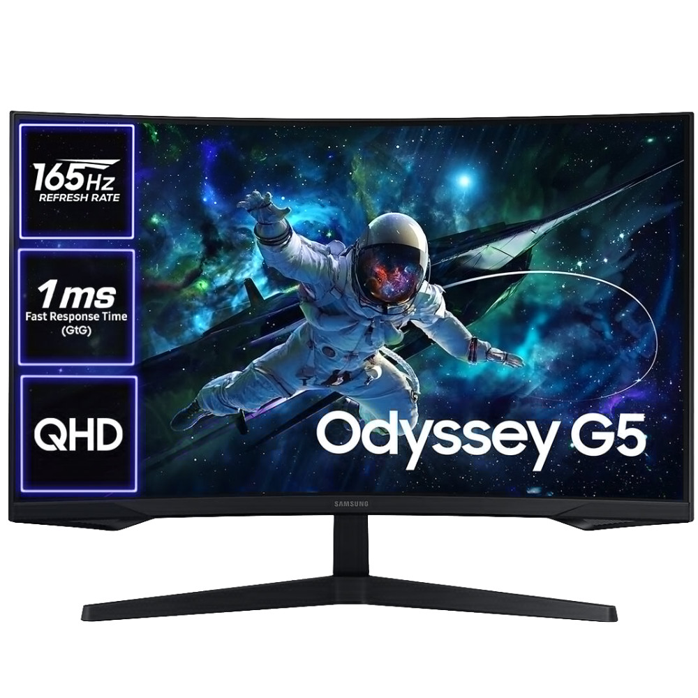 Monitor 32" Samsung LS32CG552EUXEN Odyssey G55C Gaming Curved,QHD,HDMI,DP,1ms,165Hz,FreeSync