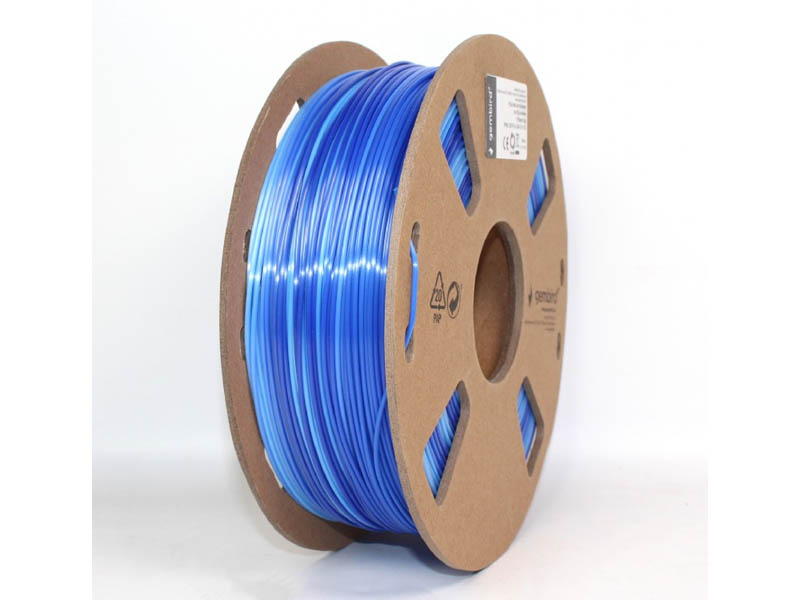 Filament for 3D Printer PLA 1.75mm Gembird Silk Ice (Ice Blue + Dark Blue)