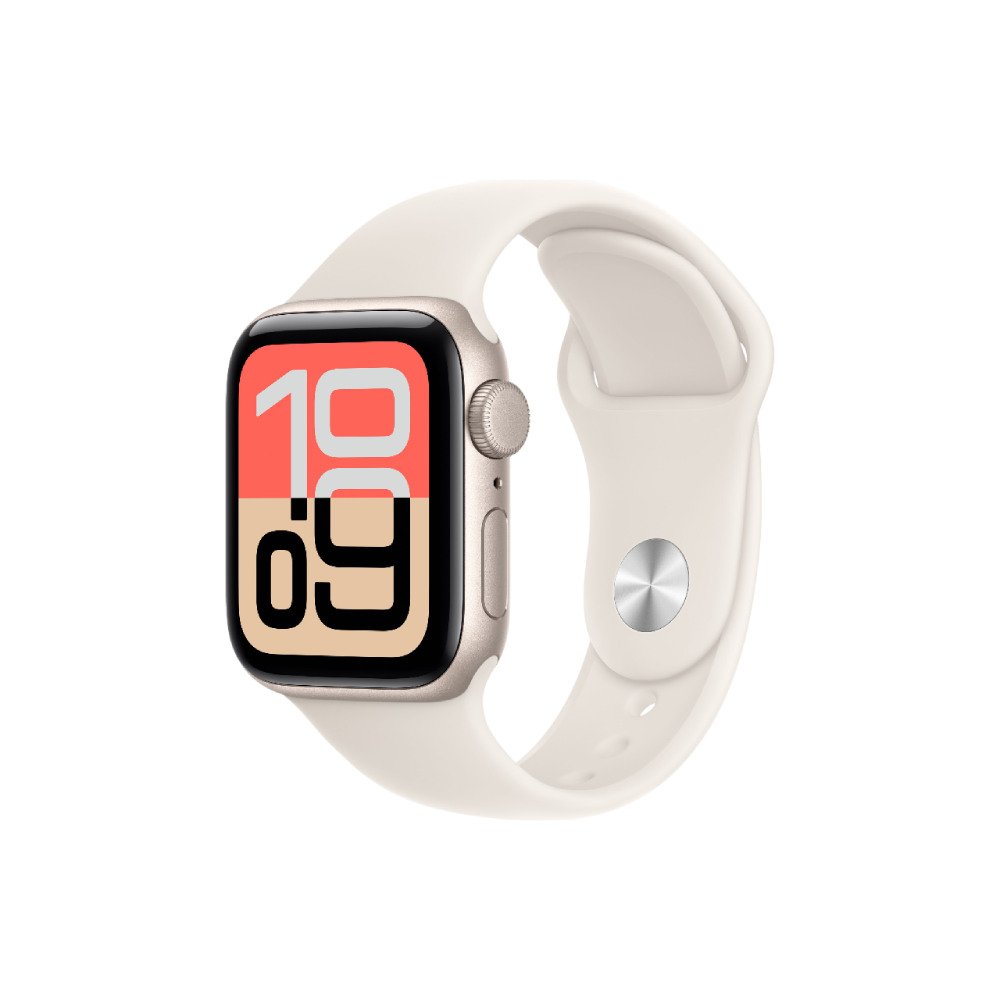Apple Watch SE3 GPS 40mm Starlight Aluminium Case with Starlight Sport Band M-L