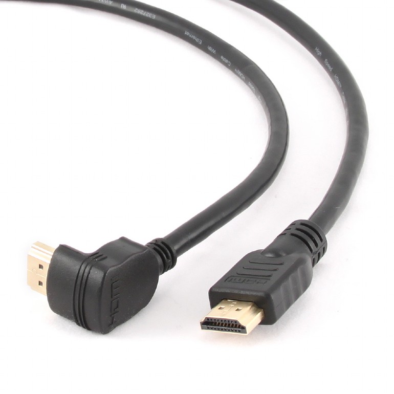 Cable HDMI M/M 90 degrees 1.8m v2.0 angular Black Gembird