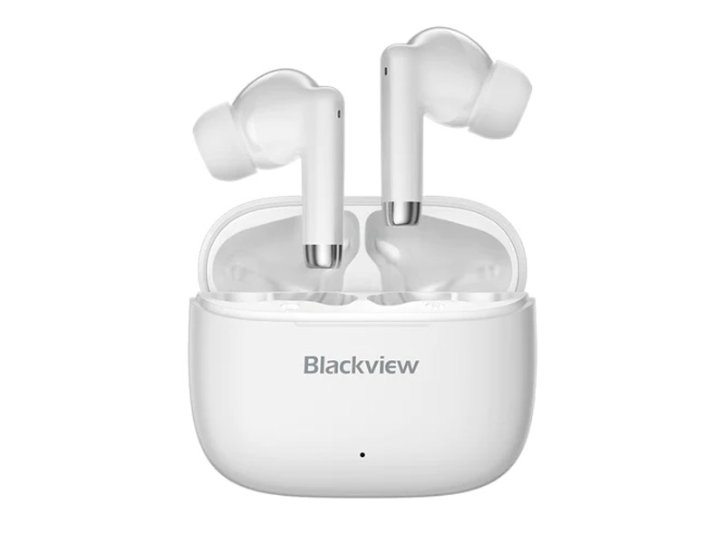 Earphones Blackview AirBuds 4 White TWS, Mic, IPX7, BT 5.3, Noise Cancel, Touch w/Charging Case