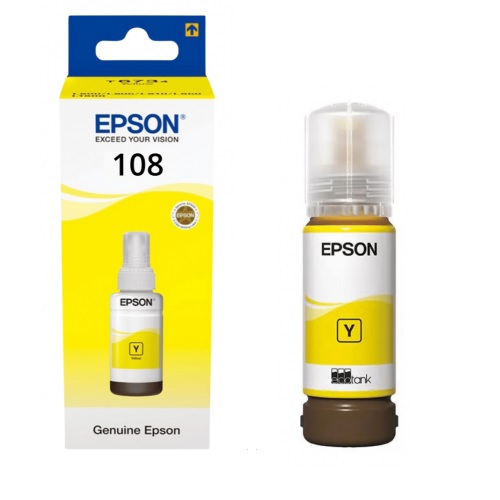 Cart.Epson 108 Yellow Ink Bottle L8050/L18050