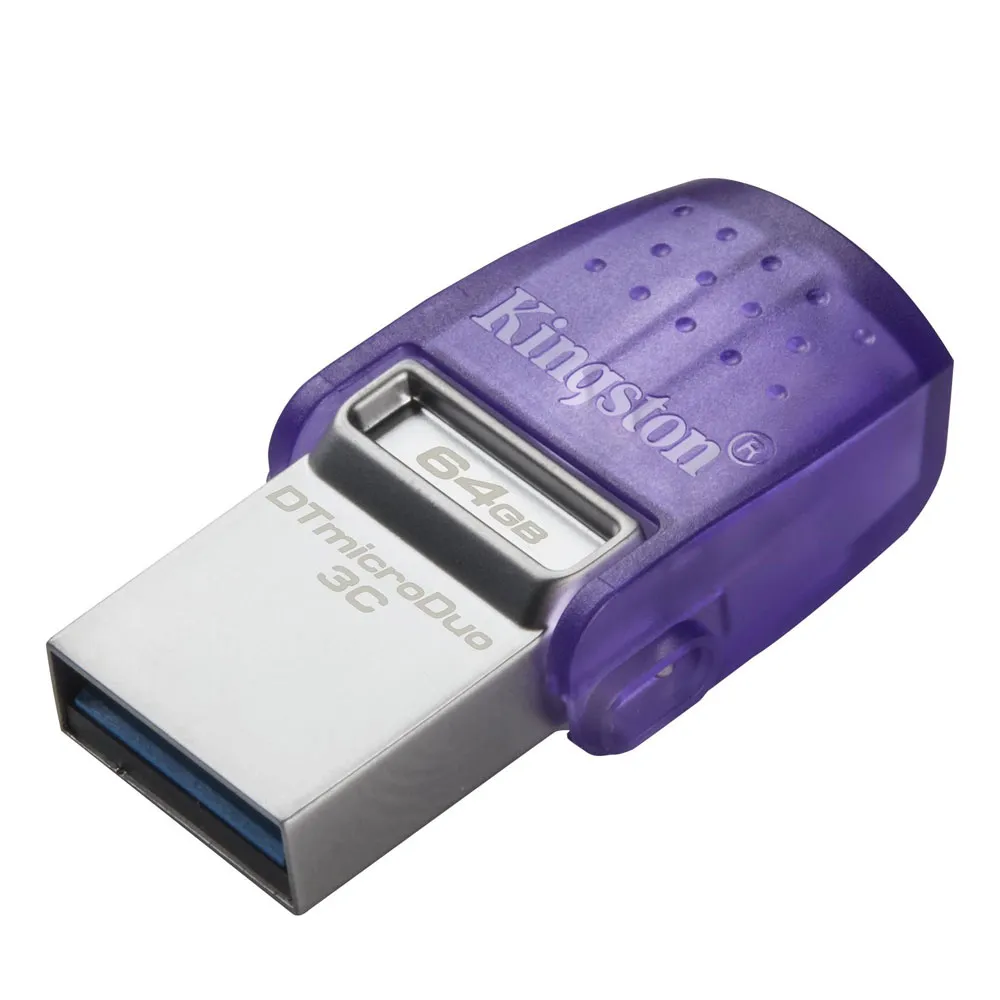 USB Drive 64GB Kingston DataTraveler microDuo 3C Gen3 USB 3.2 OTG Support