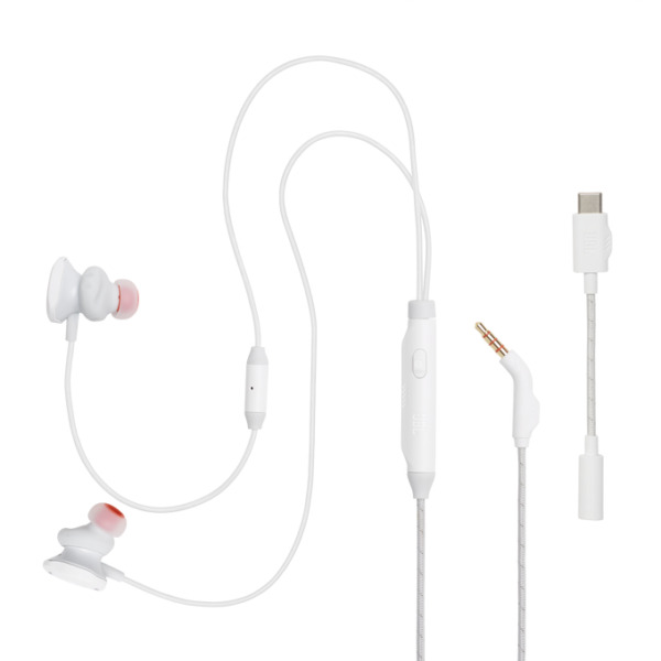 Earphones JBL Gaming Quantum 50C White w/microphone