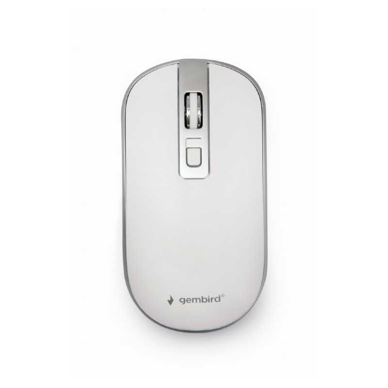 Mouse Gembird Wireless MUSW-4B-06 Optical 1600DPI White/Silver