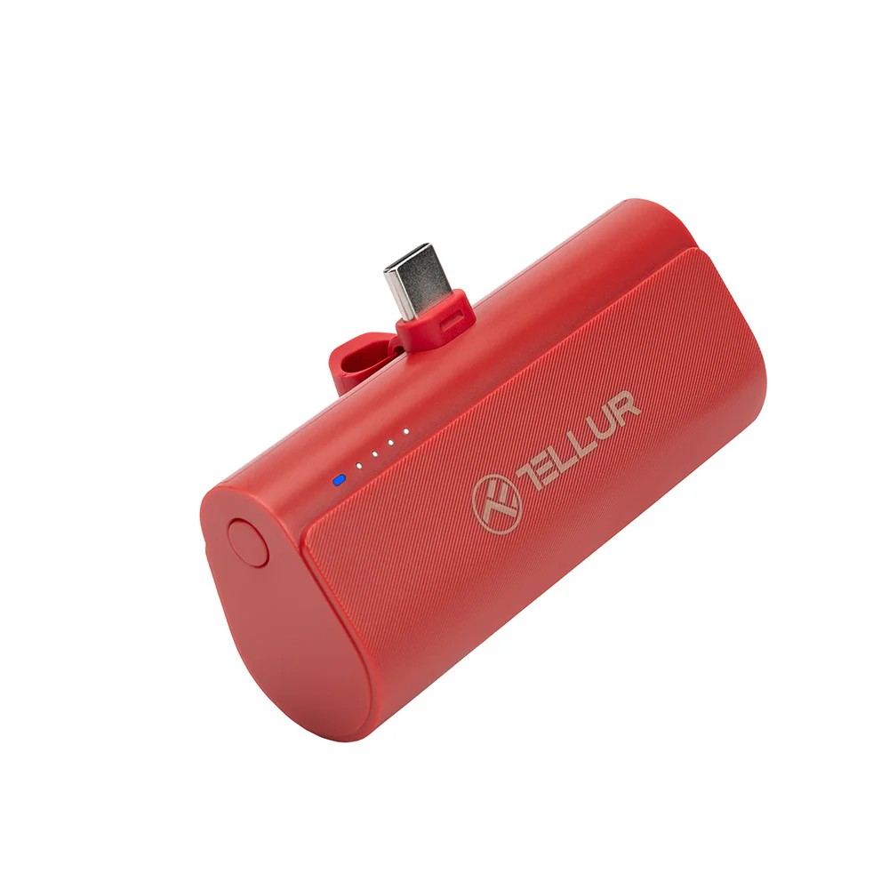 Power Bank Tellur PD201 5000mAh USB-C 20W PD Red