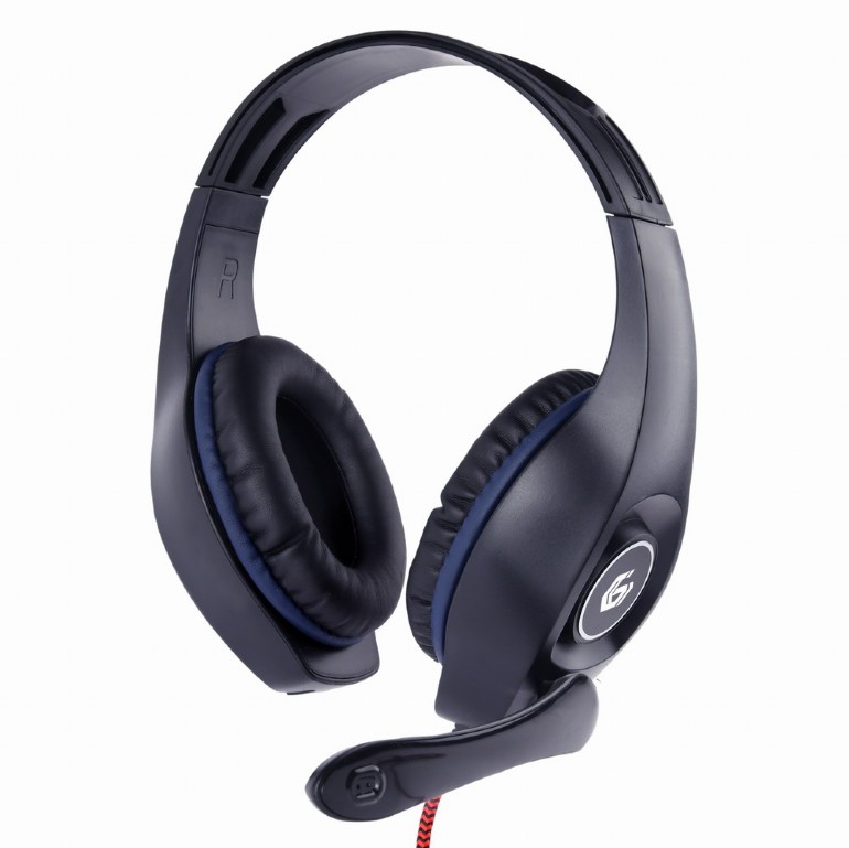 Headphones Gembird GHS-05 Gaming Black/Blue w/Mic
