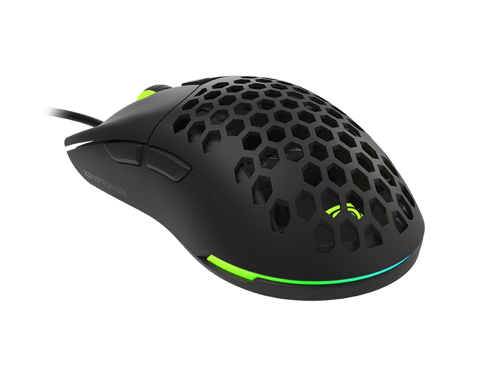 Mouse Genesis Gaming Krypton 750 8000DPI RGB Ultralight w/Software Black