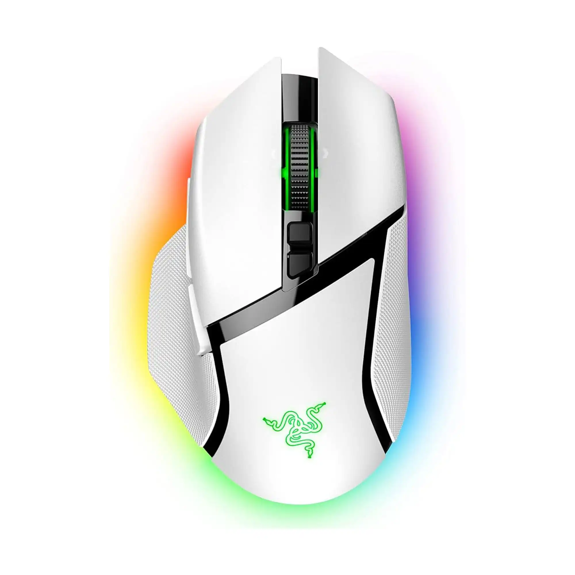 Mouse Razer Basilisk V3 Pro HyperSpeed Wireless & BT Ergonomic Focus Pro Optical RGB Gaming White