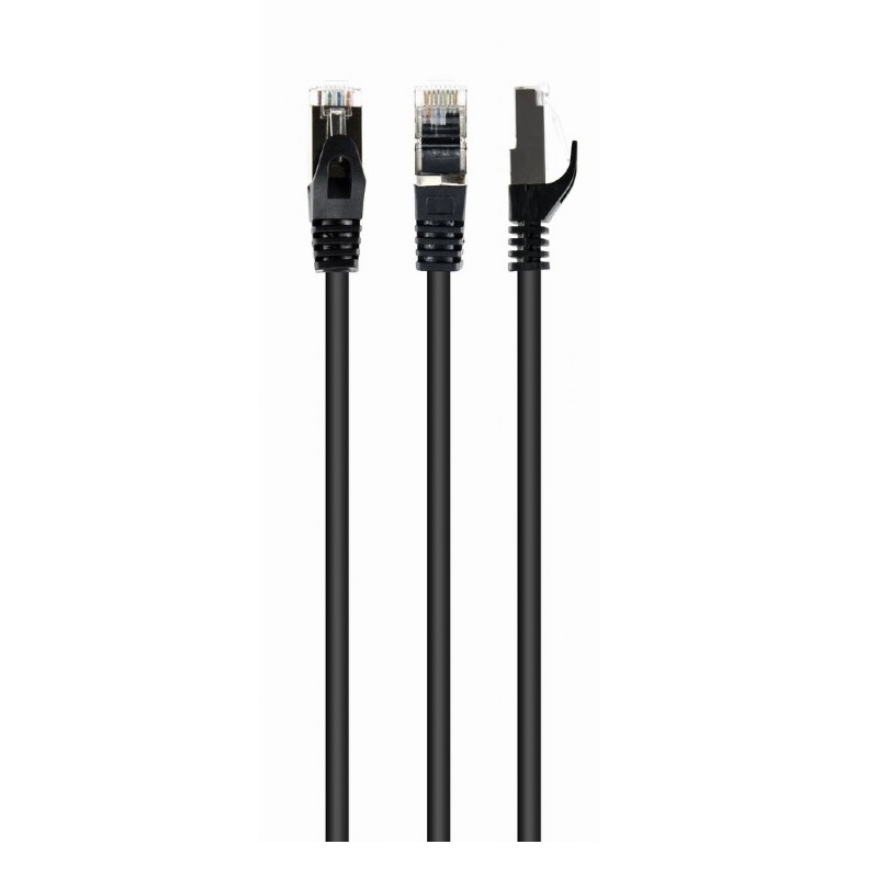 Patch Cable S/FTP 0.5m Cat6A LSZH Gembird Black